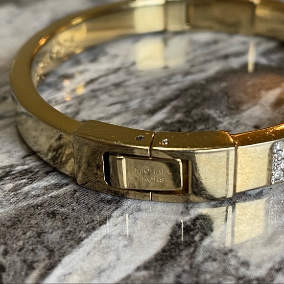 Michael Kors Gold Plated Crystal Bracelet - Picture 3 of 6